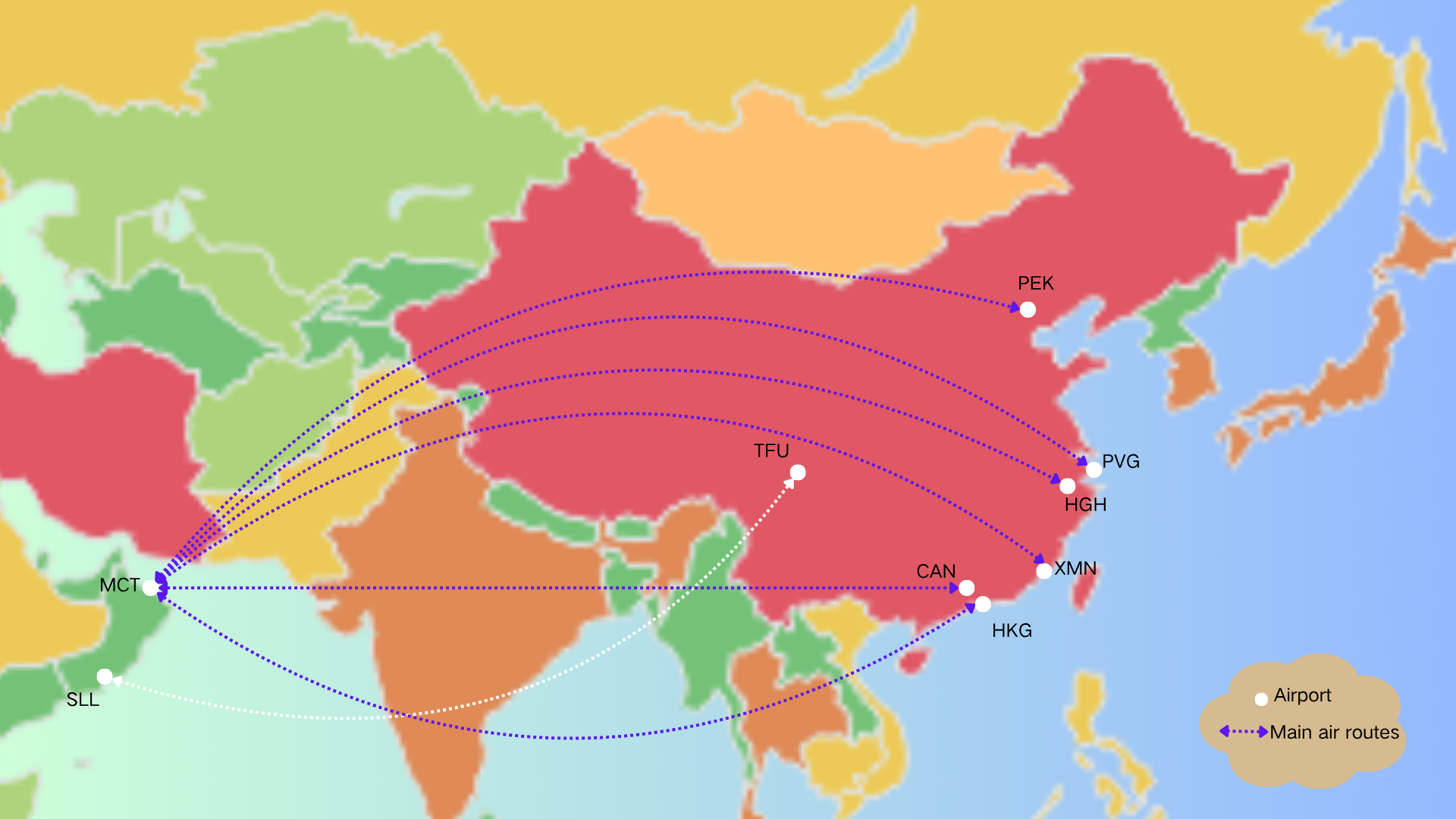 Chinese cargo transportation to Oman