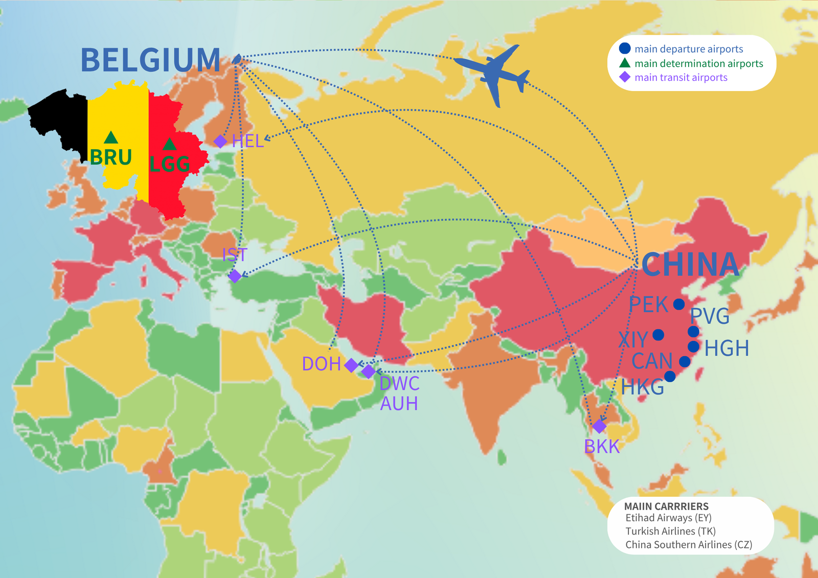 air freight to Belgium