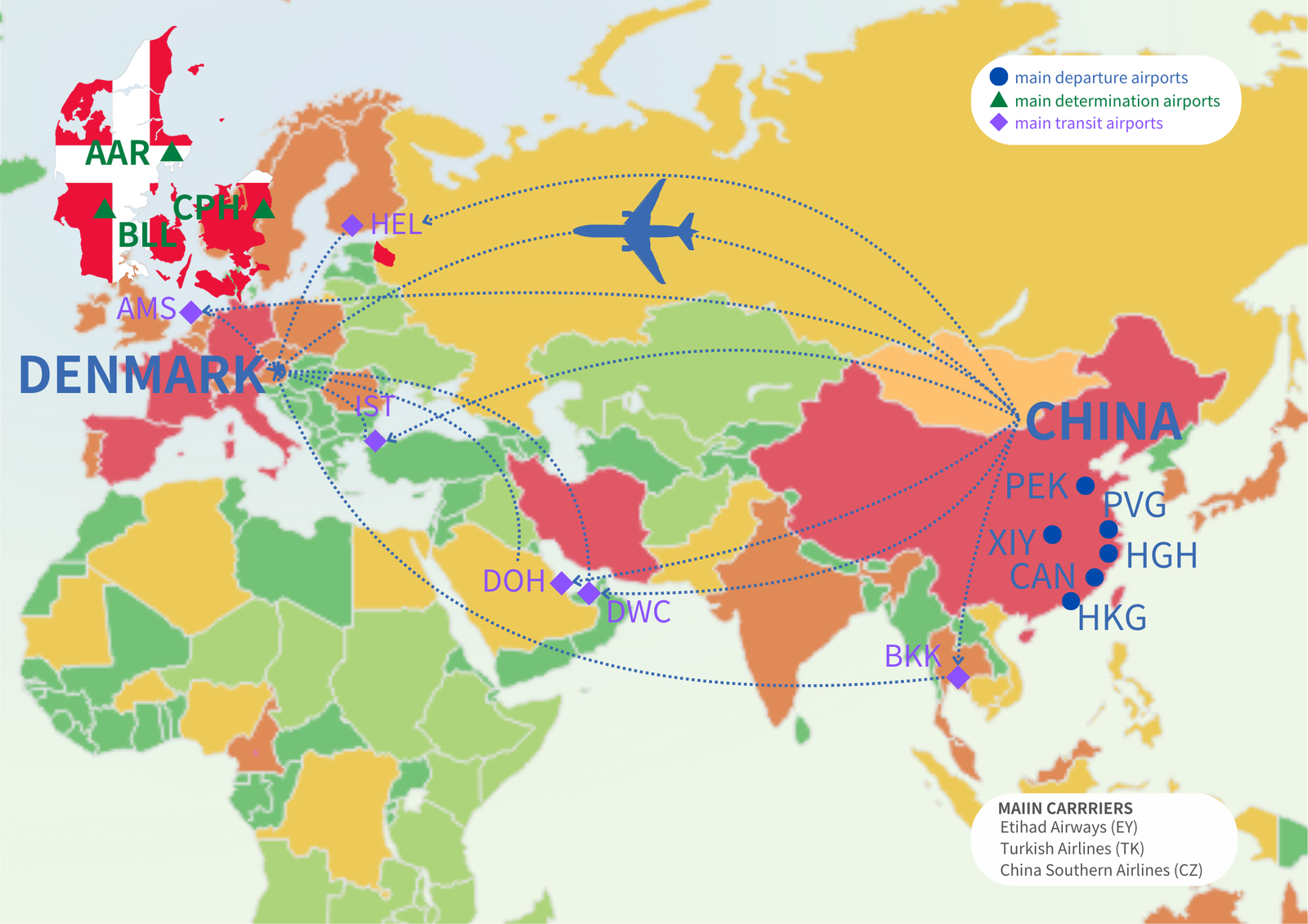air freight to Denmark