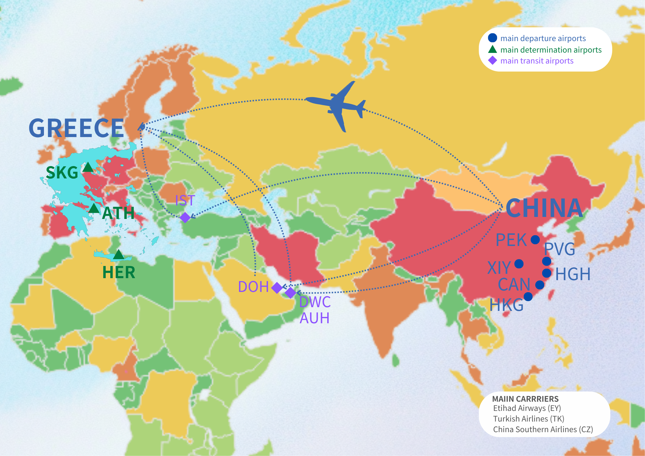 air freight to Greece
