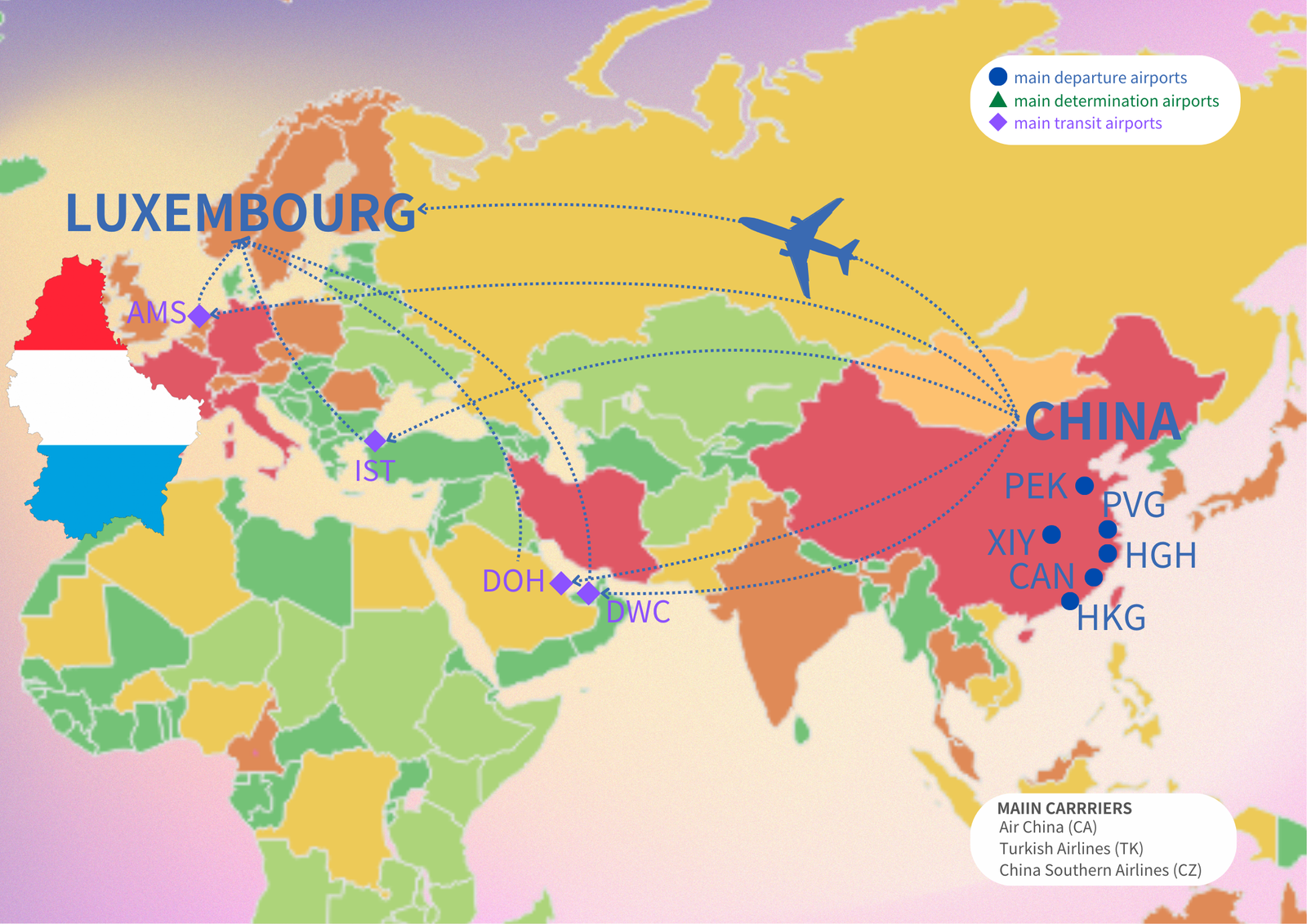 air freight to Luxembourg