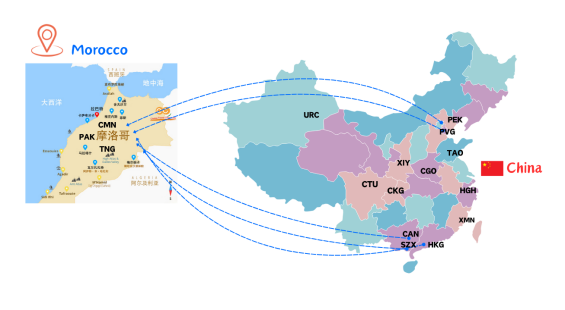 Air Freight from China to Morocco