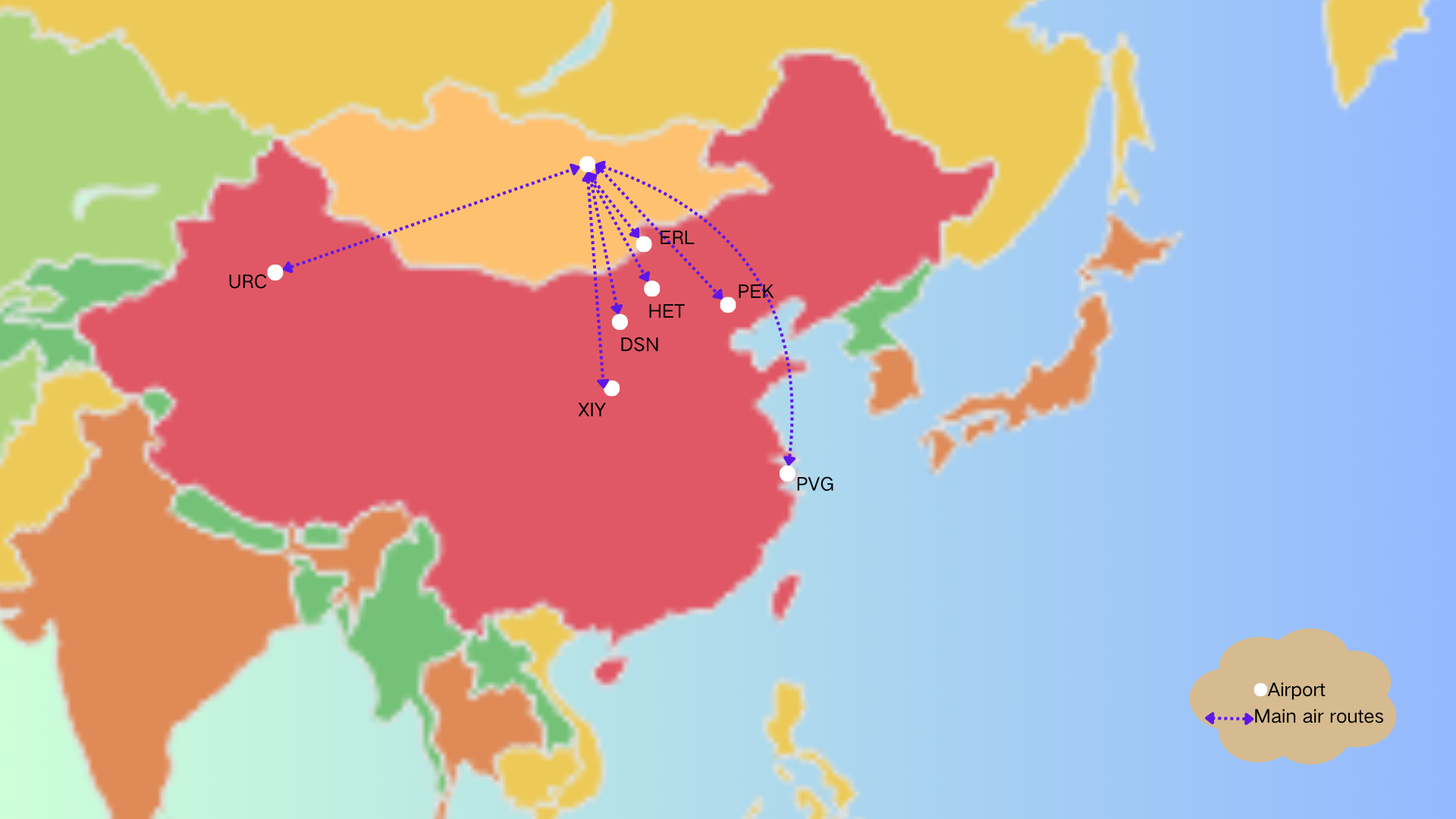 China air freight to Mongolia