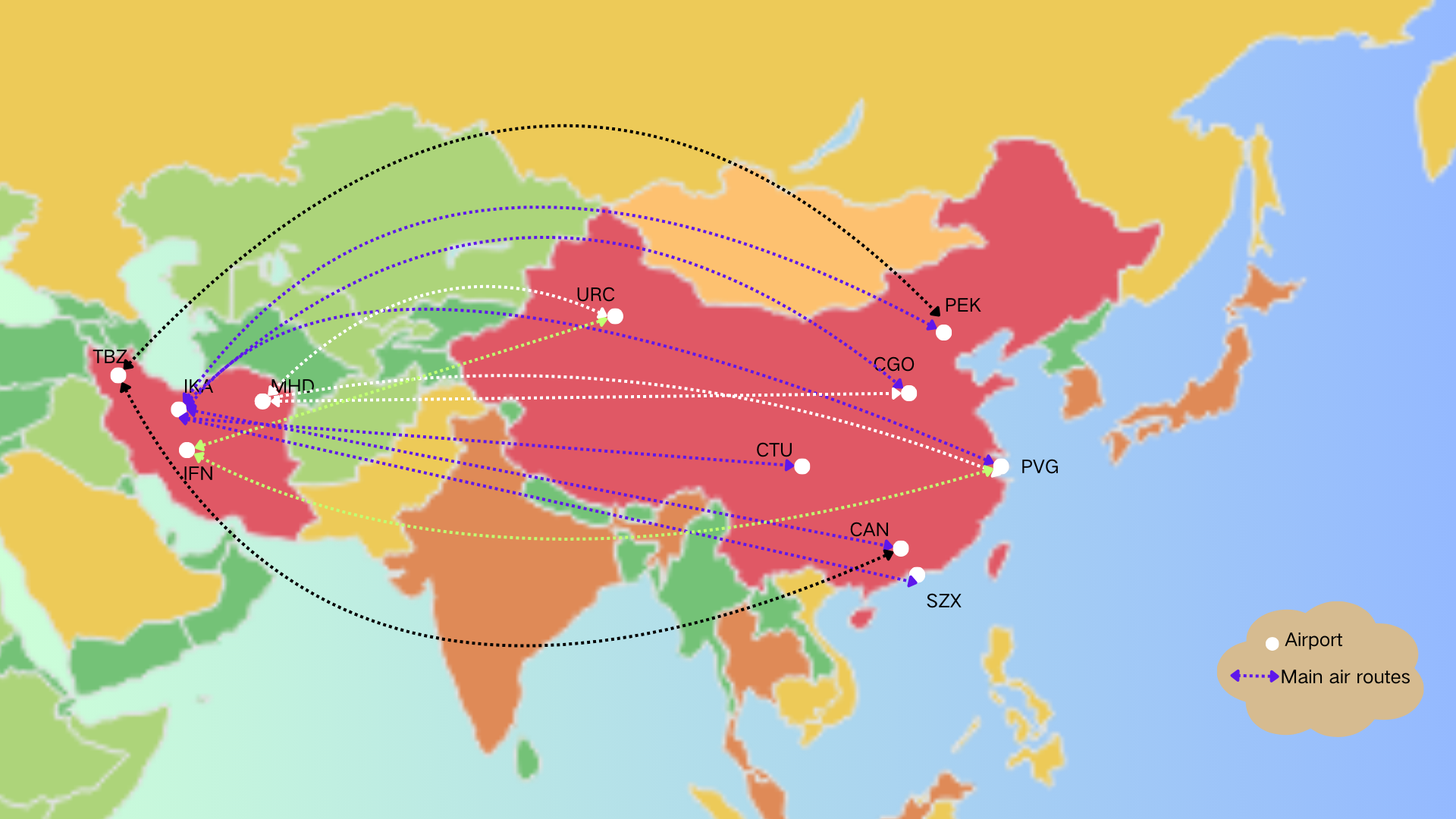 air freight from China to Iran