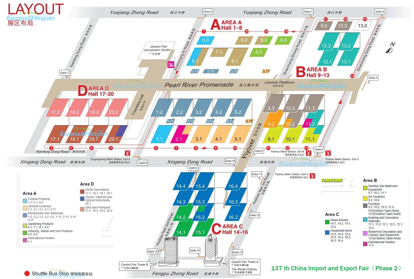 canton fair map