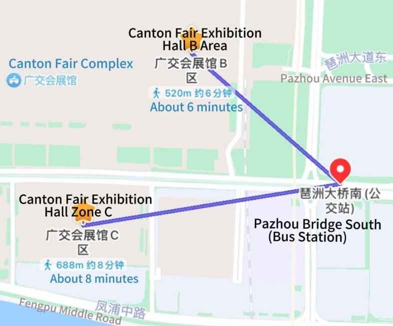 South of Pazhou Bridge Station (Xingang East Road)