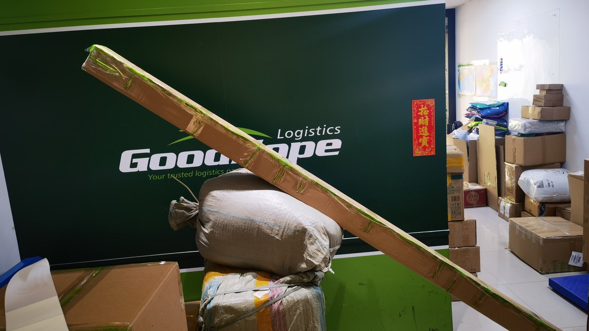 Goods staged at the Goodhope Freight warehouse for DHL dispatch to Canada