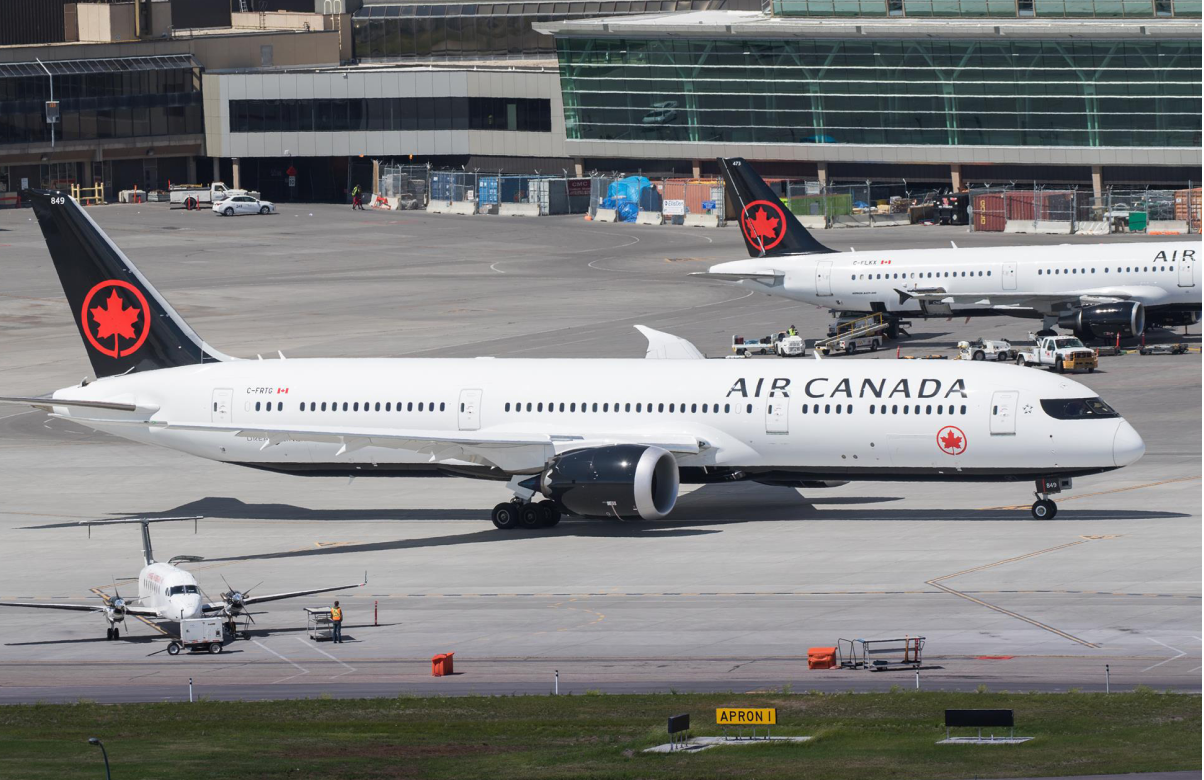 AC airlines cargo flight from china
