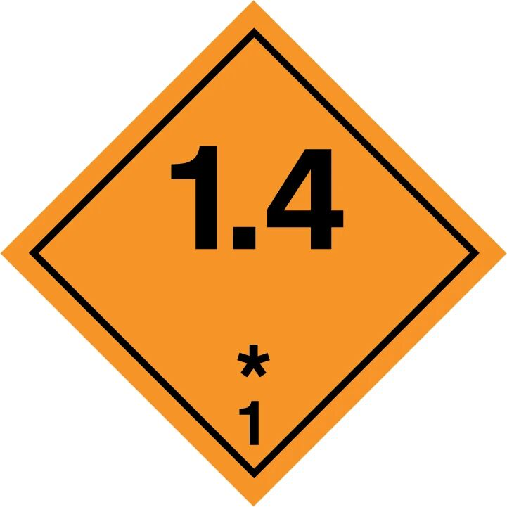 Class 1.4 Explosives Label