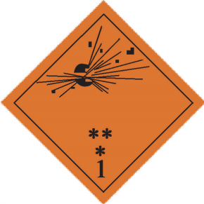 Class 1.3 Explosives Label