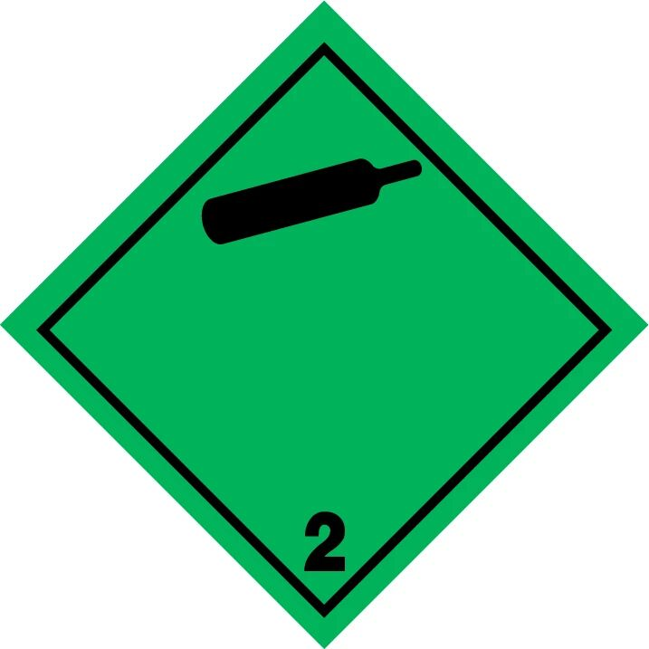Class 2.2 Non-Flammable Gas Label