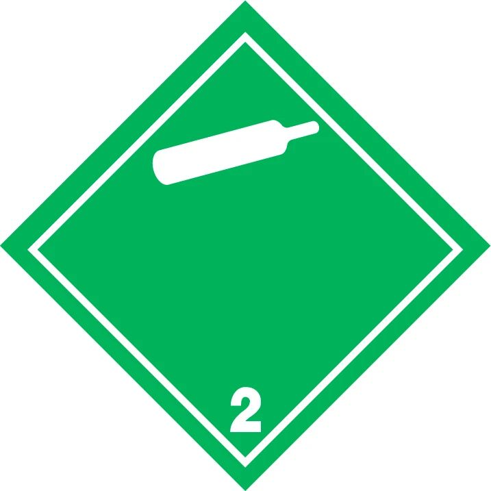 Class 2.2 Non-Flammable Gas Label Alternative