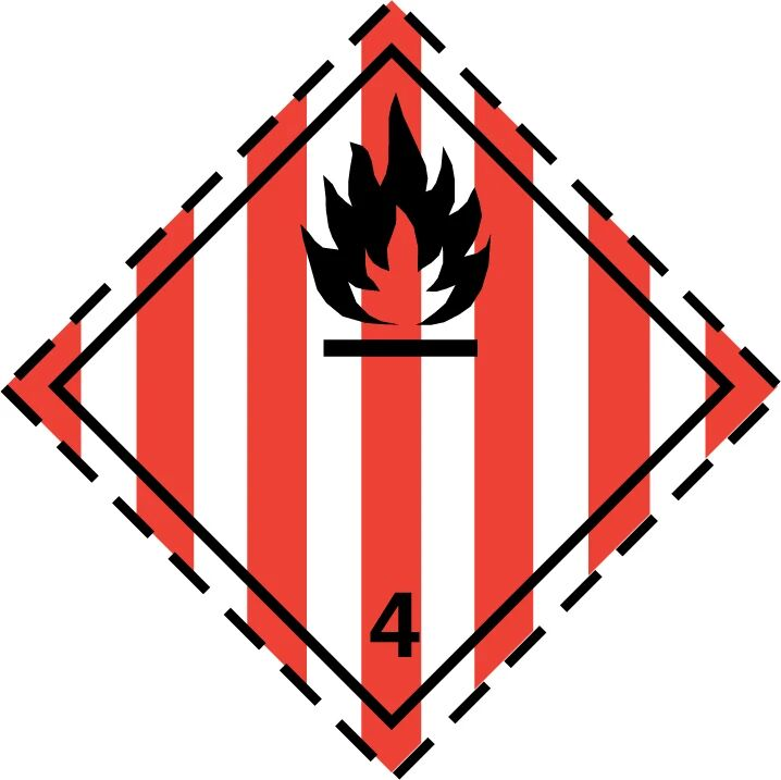 Class 4.1 Flammable Solid Label