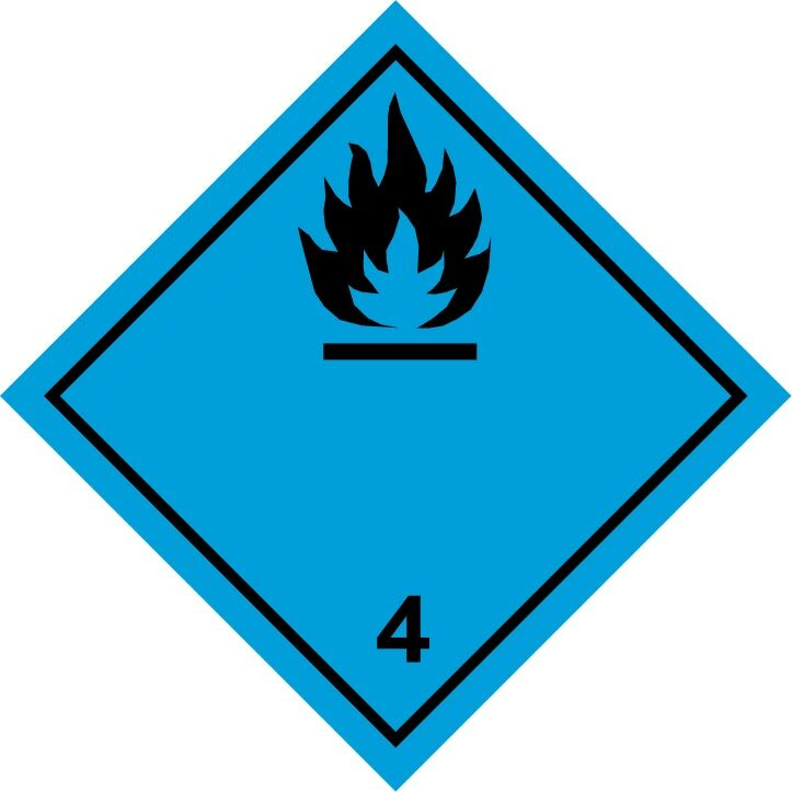 Class 4.3 Dangerous When Wet Label Alternative