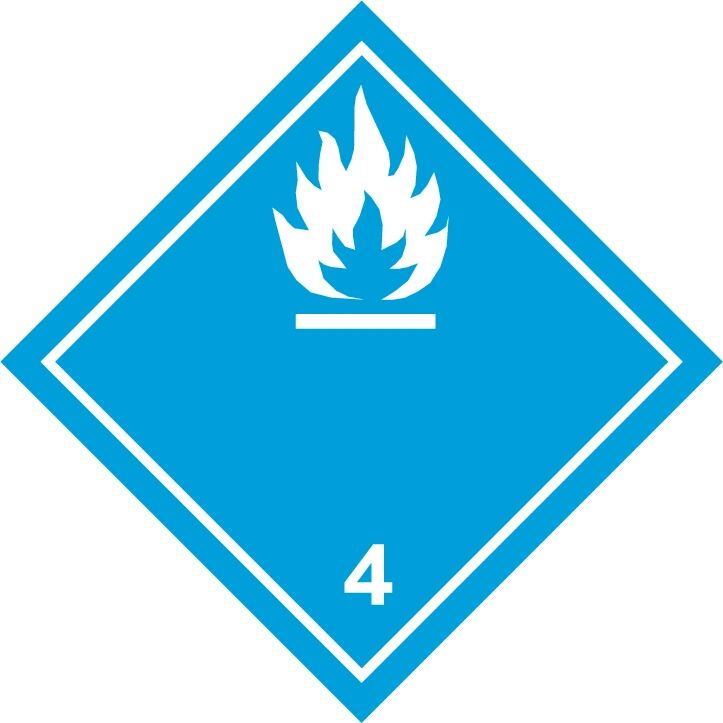 Class 4.3 Dangerous When Wet Label
