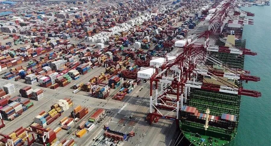 Shanghai Port container terminal operations for lithium battery shipments