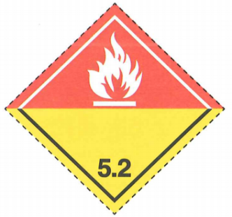 Class 5.2 Hazard Label
