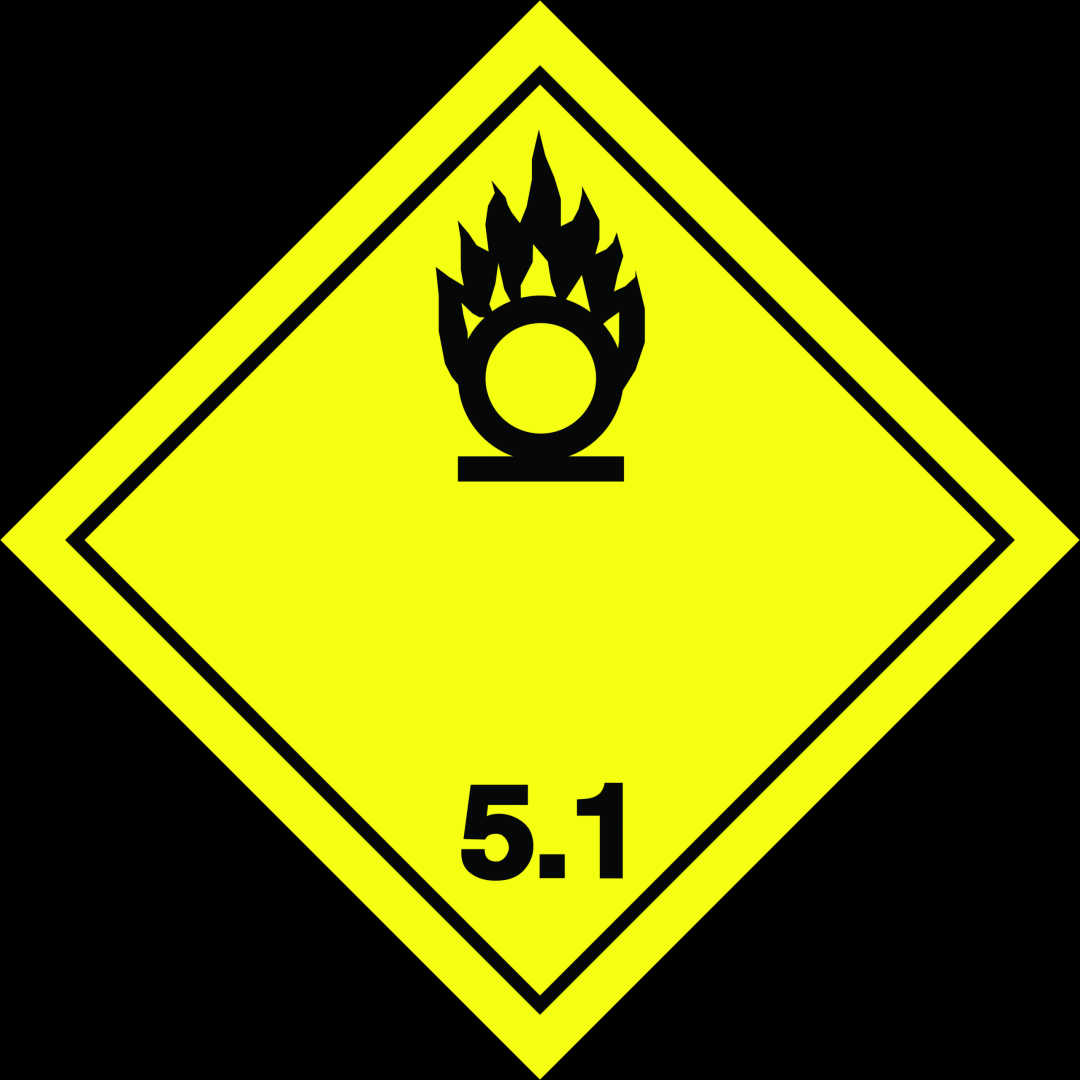 TDG Class 5.1 - Oxidizer transport label