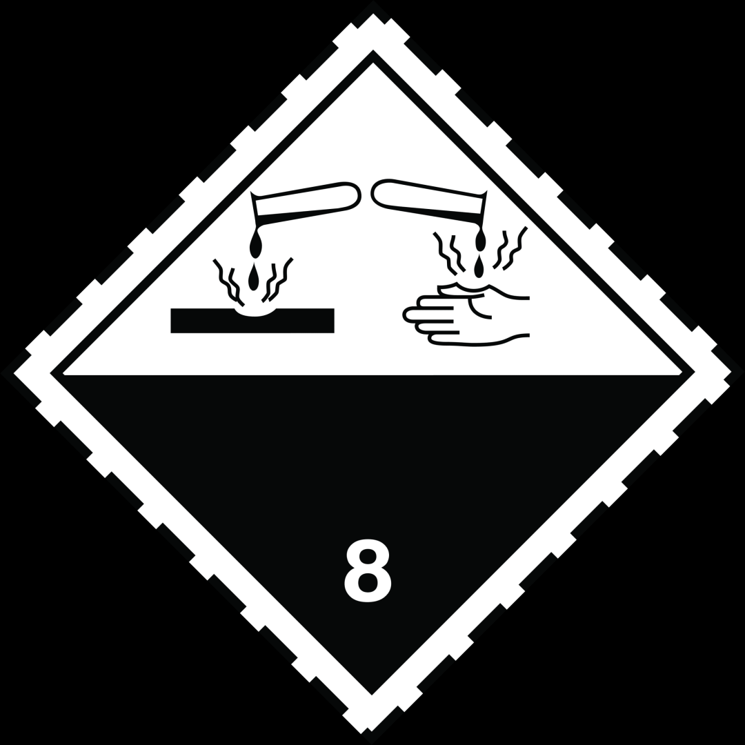 TDG Class 8 - Corrosive transport label