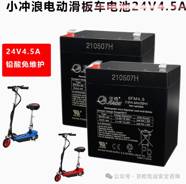 Lithium-ion and lithium-metal battery types for UN3171 vehicle classification