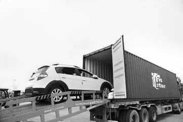 Vehicle dangerous goods sea transport - Ro-Ro ship loading cars and container shipping of electric vehicles