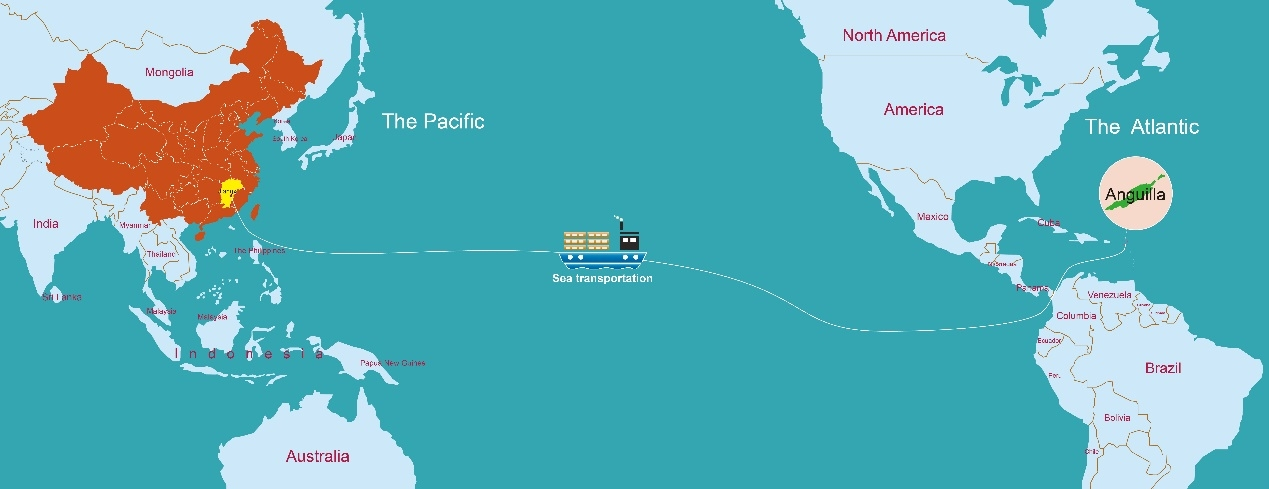 Freight price list from China to anguilla