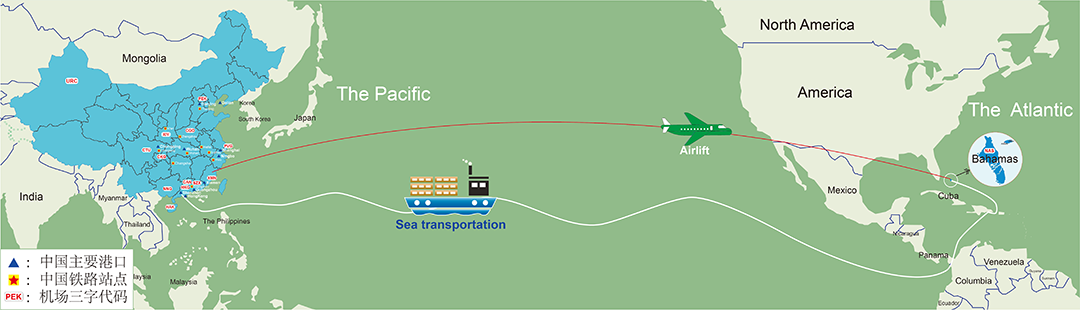 Freight Price List from China to Bahama