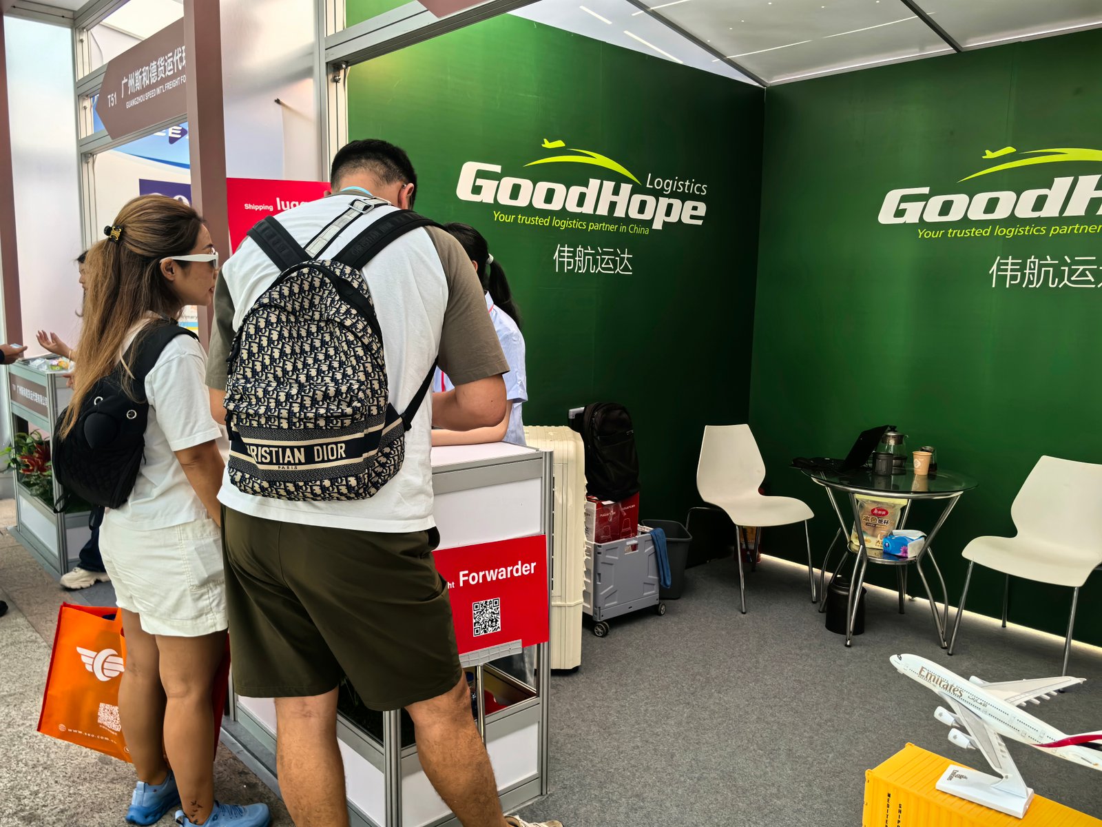 freight forwarder at the Canton Fair Exhibition's Opening Day