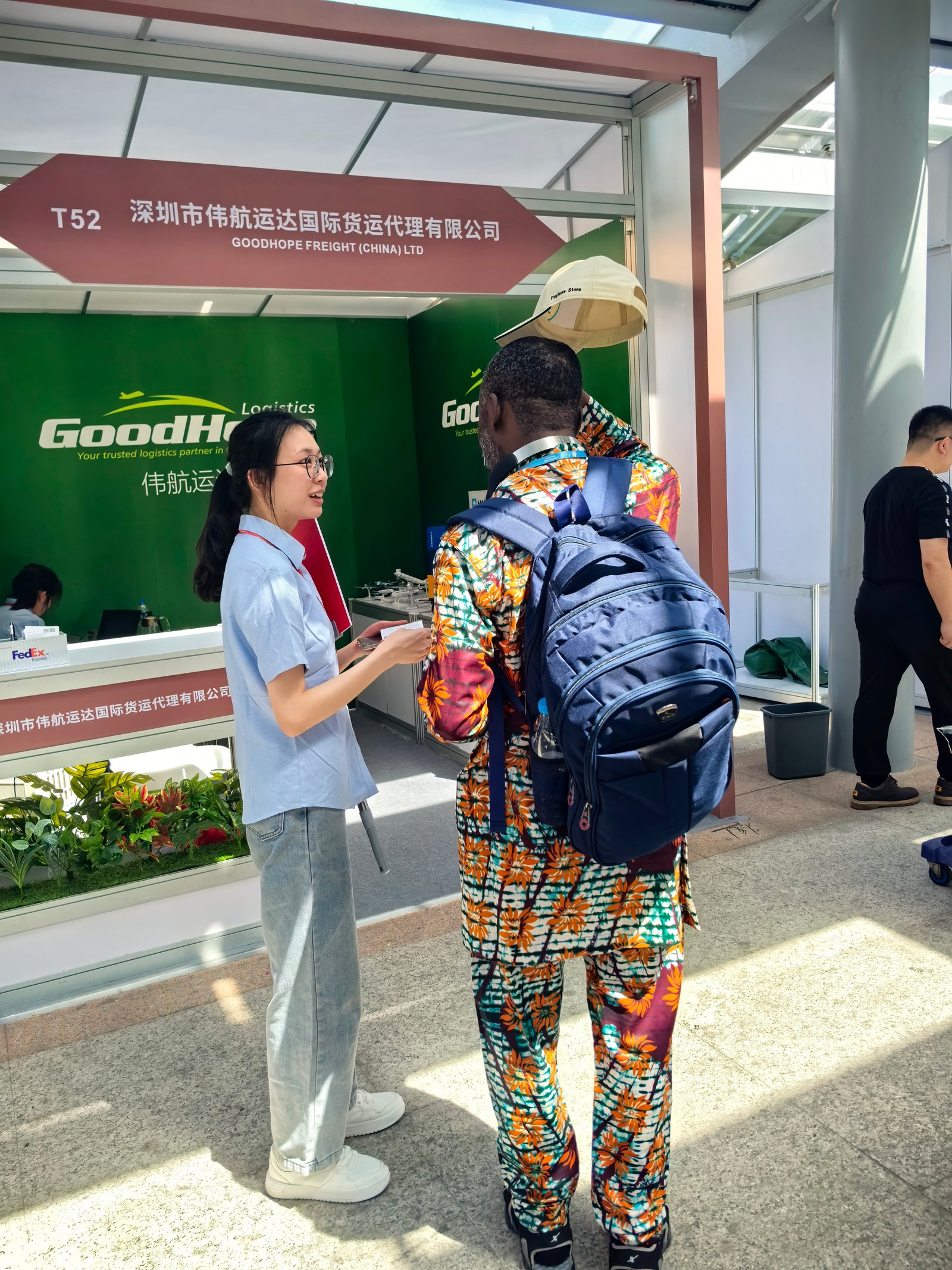 freight forwarder at the Canton Fair Exhibition's Opening Day