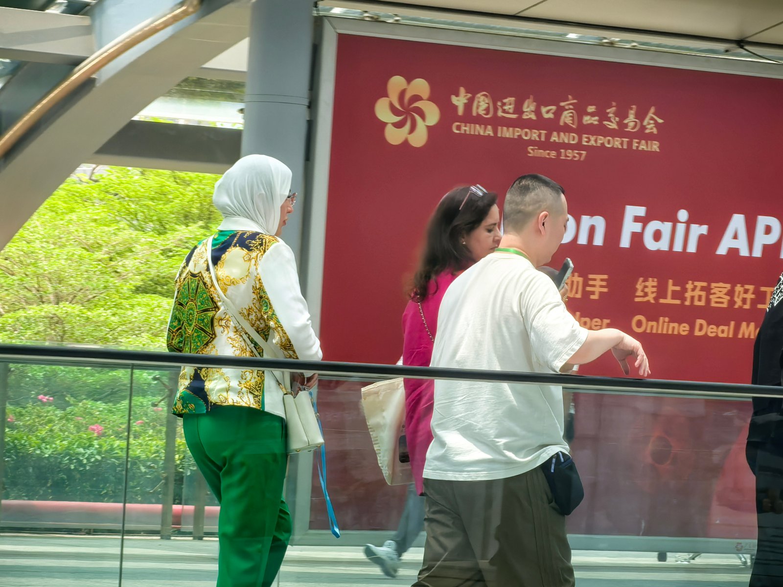 freight forwarder at the Canton Fair Exhibition's Opening Day