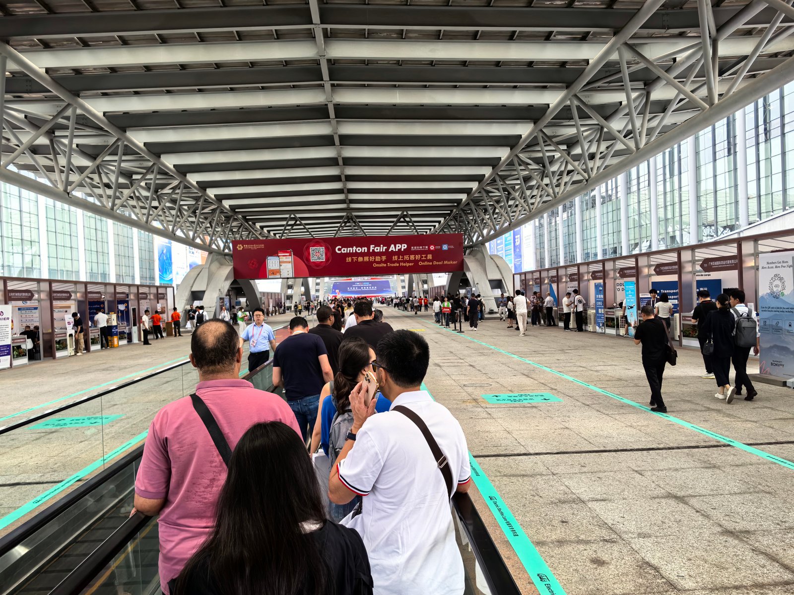 freight forwarder at the Canton Fair Exhibition's Opening Day