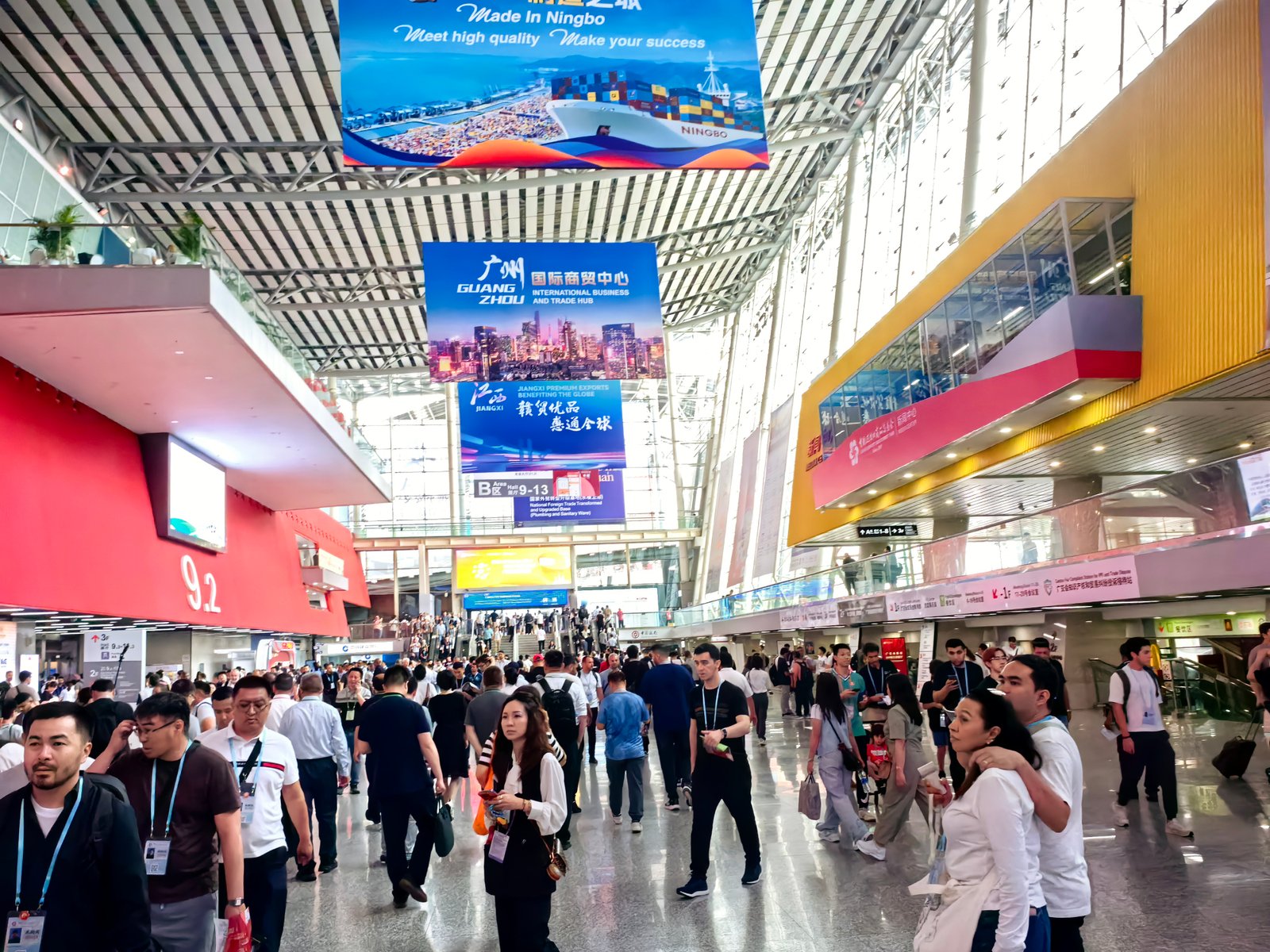 freight forwarder at the Canton Fair Exhibition's Opening Day