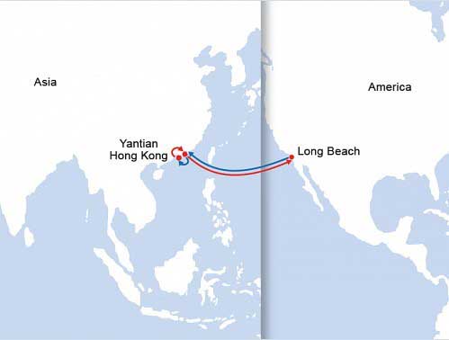pil shipping from yantian to long beach