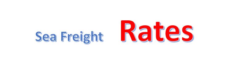 sea freight rates