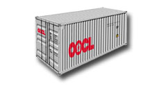 20ft container size and weight