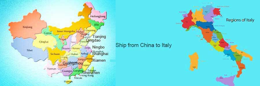 ship from china to italy