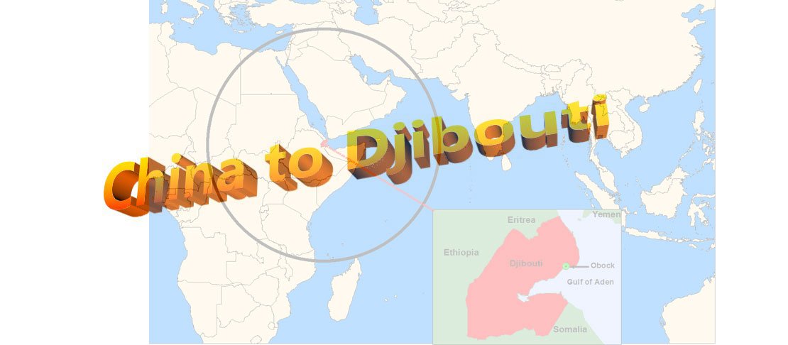 shipping from China to Djibouti