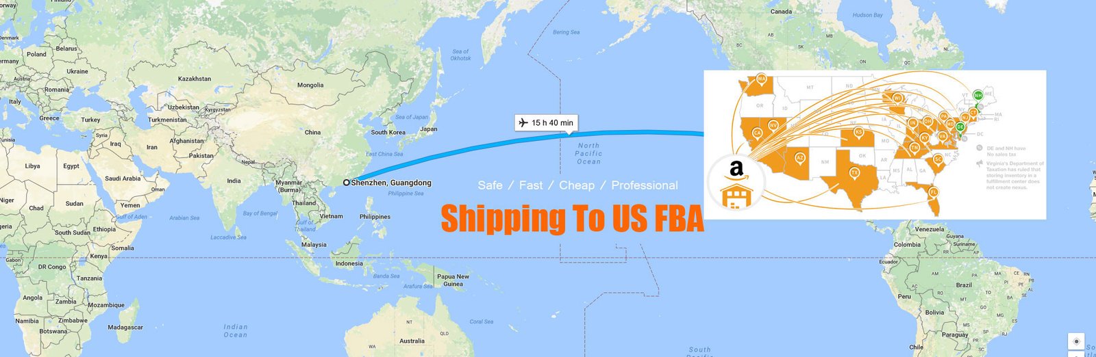 shipping from china to amazon fba