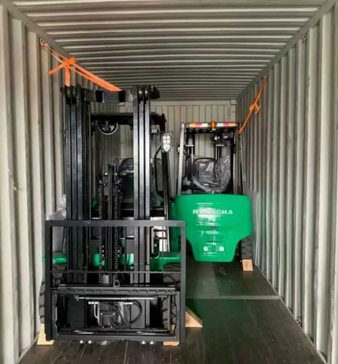 Container secured with proper materials